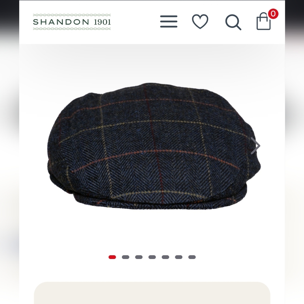 Country Wear By Shandon 2 Brown Wool Flat Hats Size Small